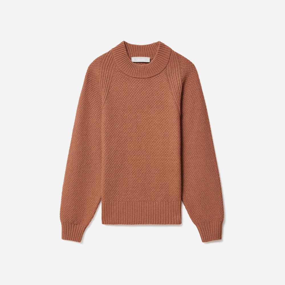 NWT Everlane Oversized Stroopwafel Crew ReCashmere - Picture 2 of 10